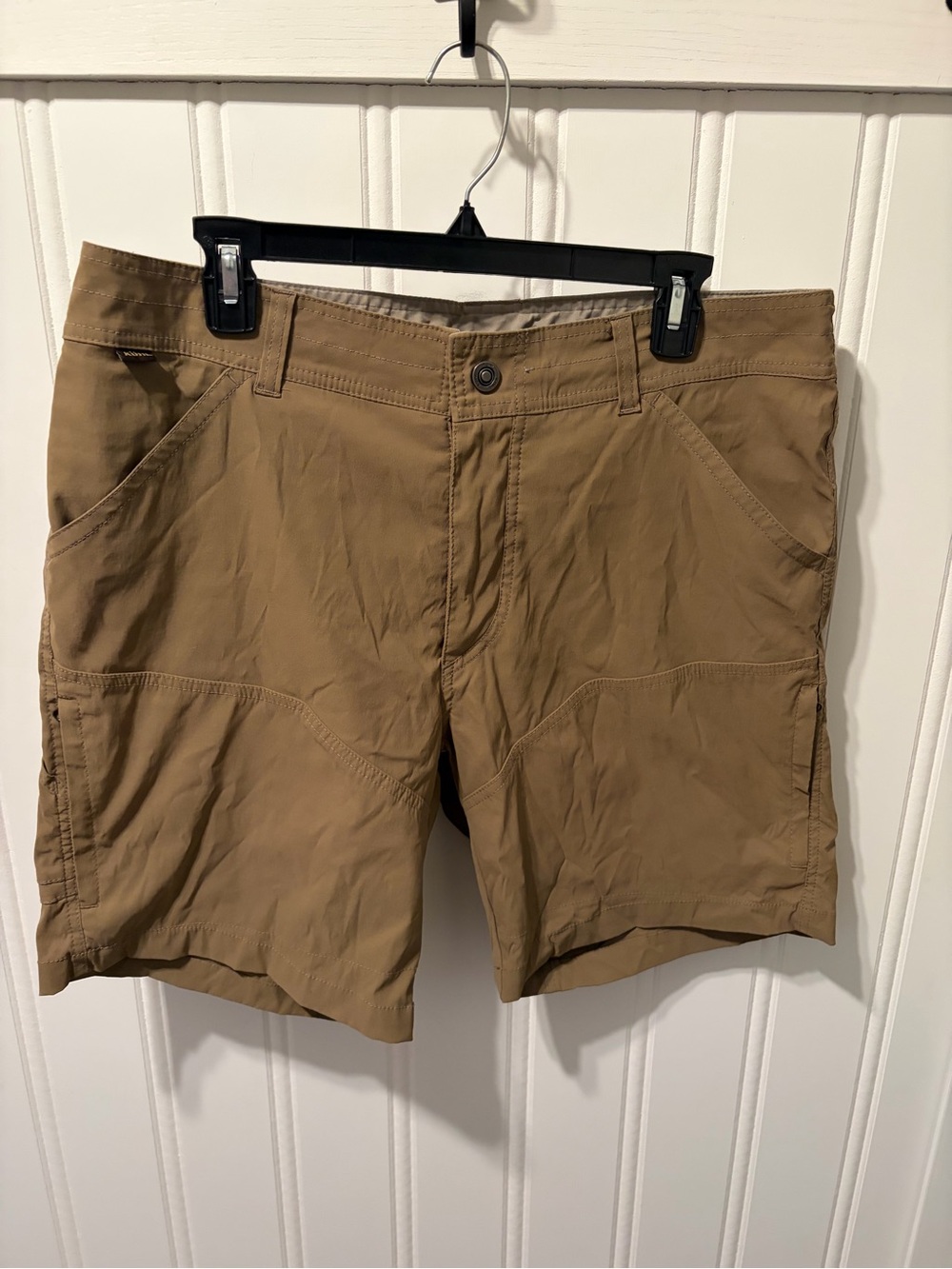 Kuhl Men's Cargo Hiking Shorts in Khaki Brown SZ 36
